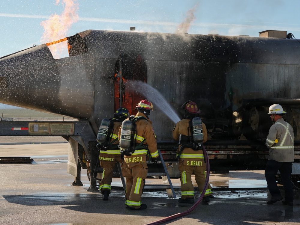 Aircraft Fire Training at Creech AFB