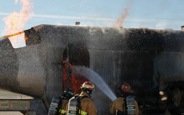 Aircraft Fire Training at Creech AFB