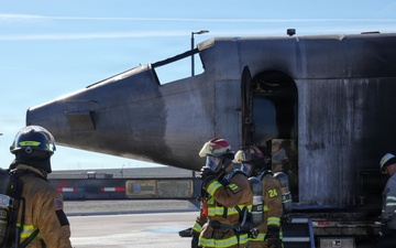 Aircraft Fire Training at Creech AFB