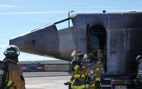 Aircraft Fire Training at Creech AFB