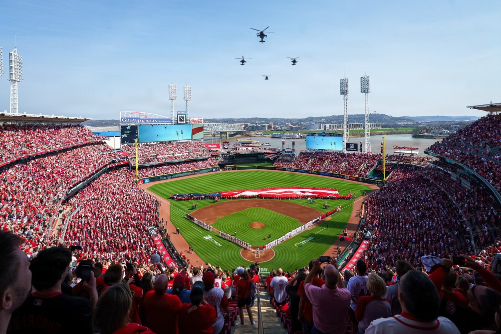 101 CAB Flyover for Cincinnati Reds Opening Day