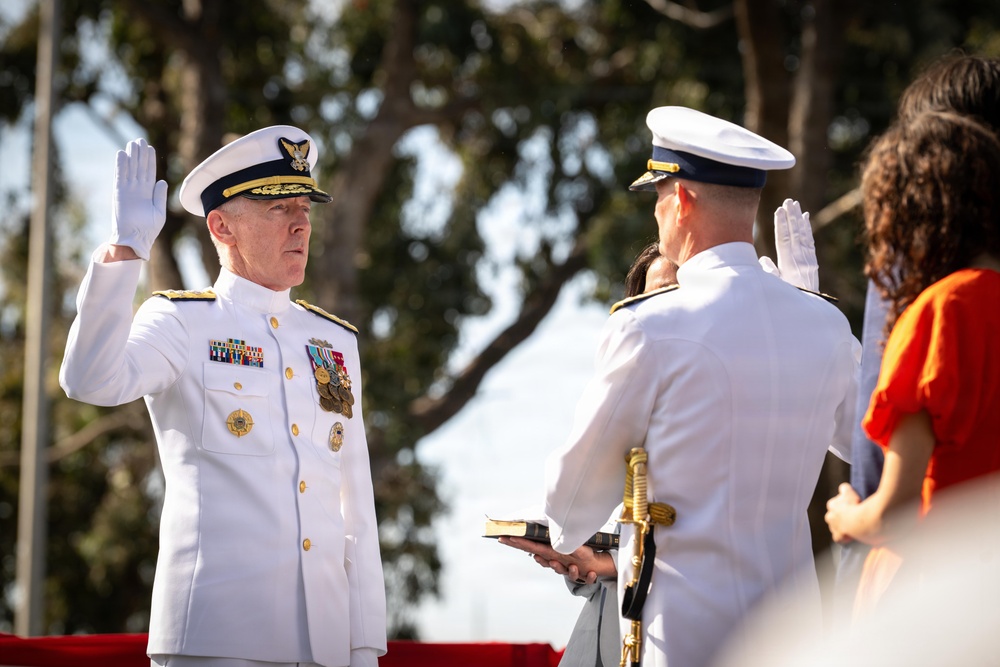 Vice Adm. Joe Buzzella assumes command of U.S. Coast Guard Pacific Area and Defense Force West
