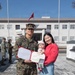 Sgt. Flores receives a NAM at MCAS Iwakuni