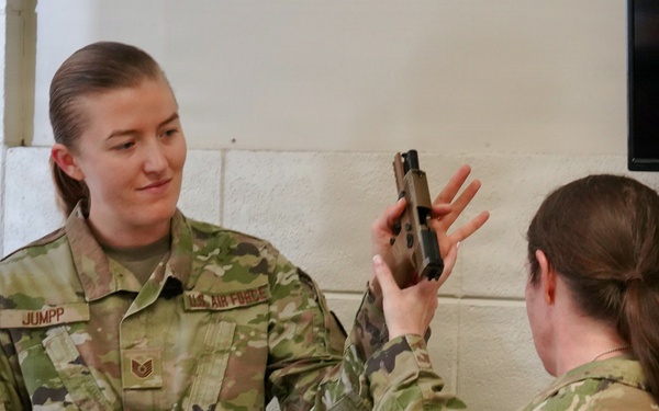 146 SFS CADM trains 146 AES on weapons qualifications