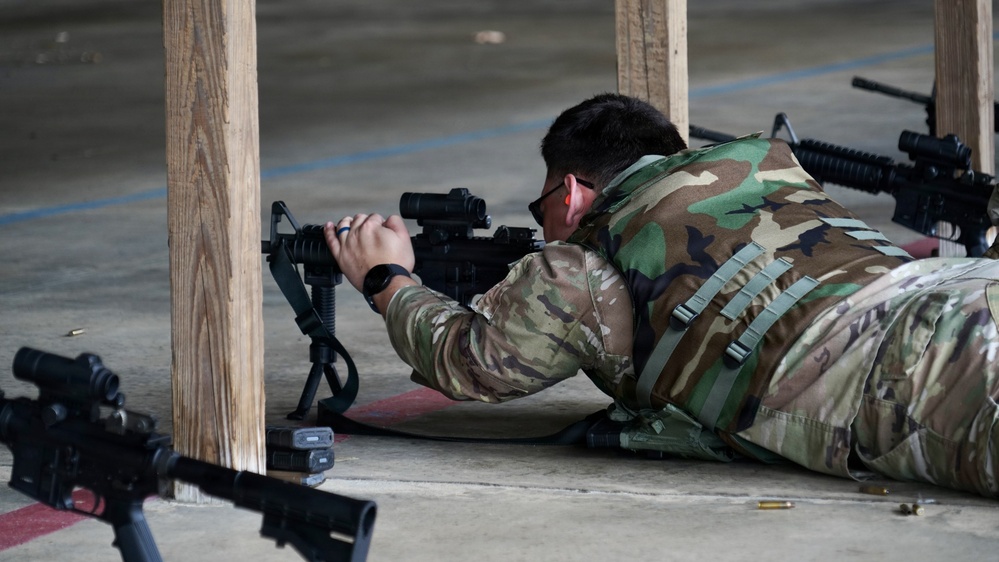 146 SFS qualifies 146 AES on M4 rifle at exercise Sentry South 26-2