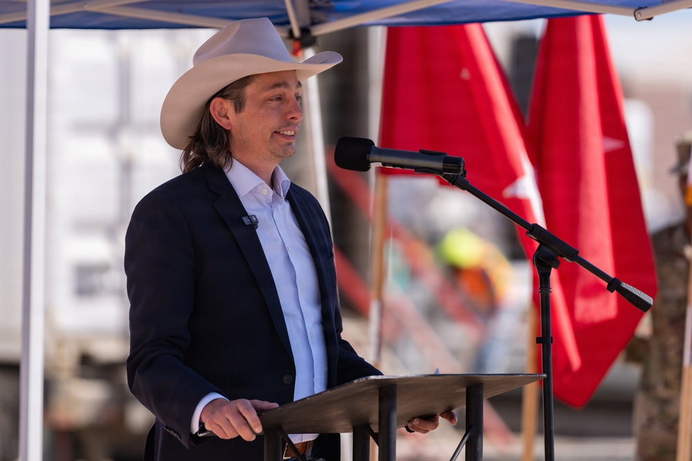 Fort Bliss 3D printed Life Support Area Ceremonial bead laying