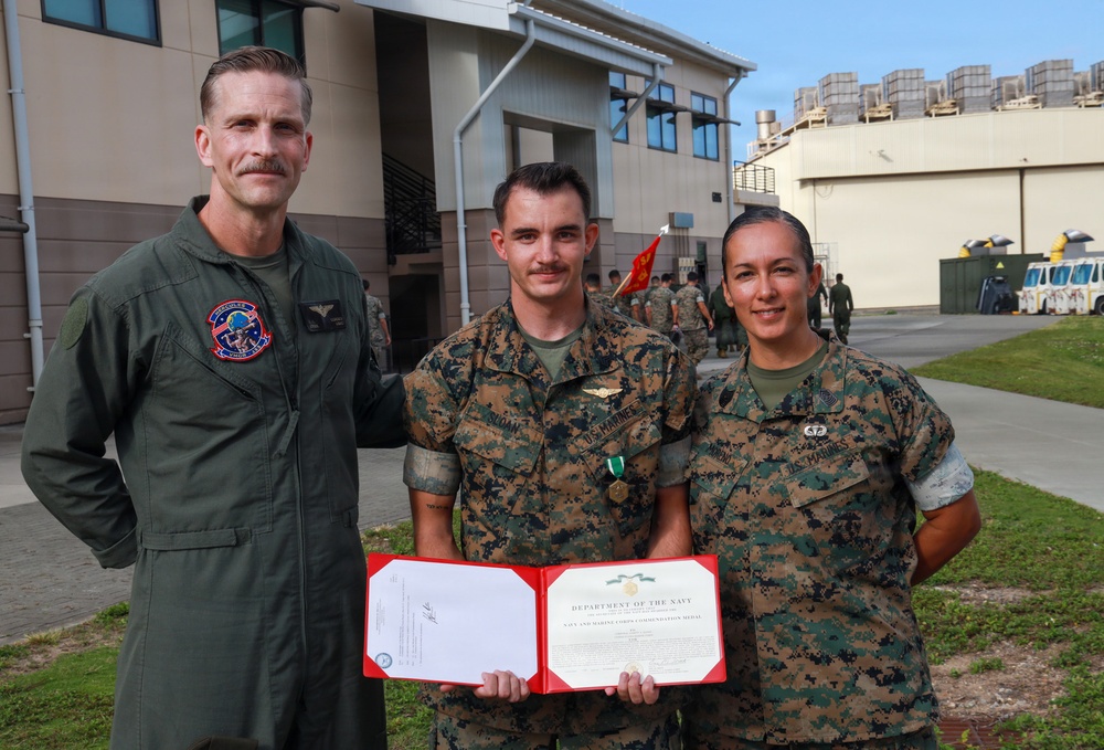 MAG-24 Marine awarded for rescuing local children