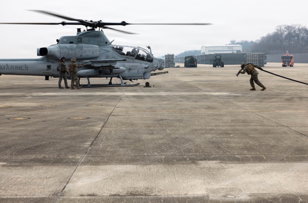 HMLA-369 provides simulated close air support