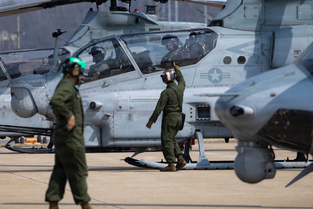 HMLA-369 provides simulated close air support