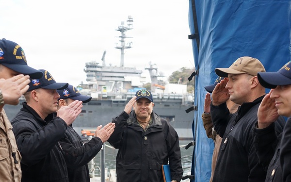 CMDCM Matthew Ross Departs USS Ralph Johnson