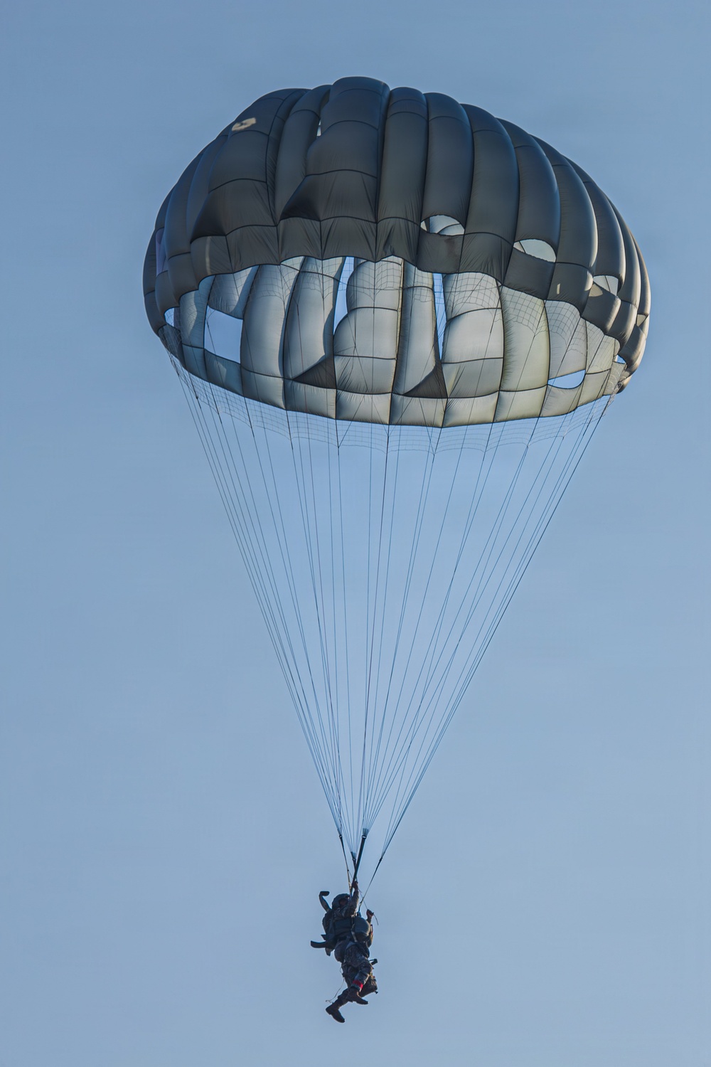 Soldiers and Green Berets with 1st SFG (A), U.S. Army Rangers, and U.S. Marines Conduct Joint Jump