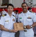 USS Fitzgerald leadership visits JS Kumano for a reception