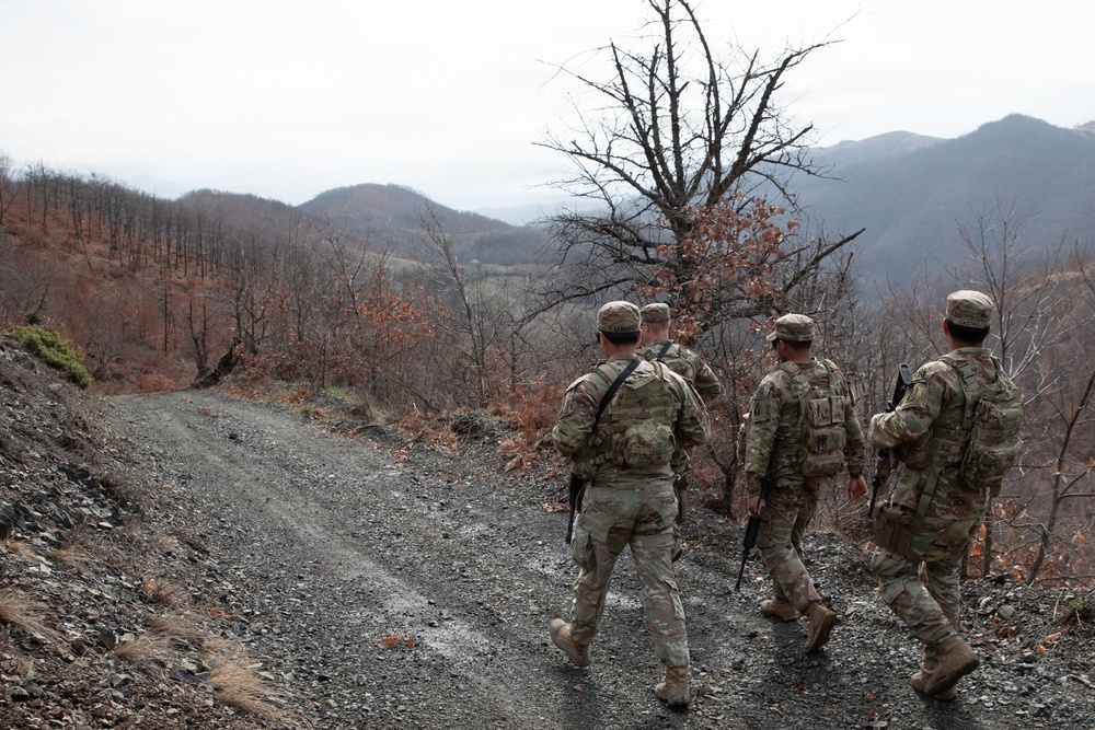 Florida Army National Guardsmen conduct patrol along Kosovo’s Administrative Boundary Line