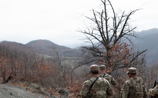 Florida Army National Guardsmen conduct patrol along Kosovo’s Administrative Boundary Line