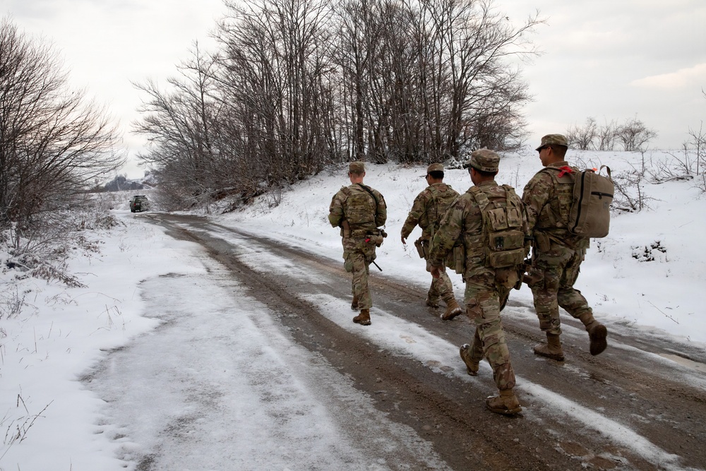 Florida Army National Guardsmen conduct patrol along Kosovo’s Administrative Boundary Line