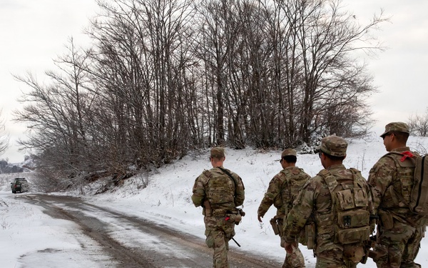 Florida Army National Guardsmen conduct patrol along Kosovo’s Administrative Boundary Line