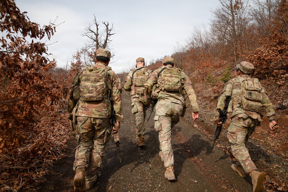 Florida Army National Guardsmen conduct patrol along Kosovo’s Administrative Boundary Line