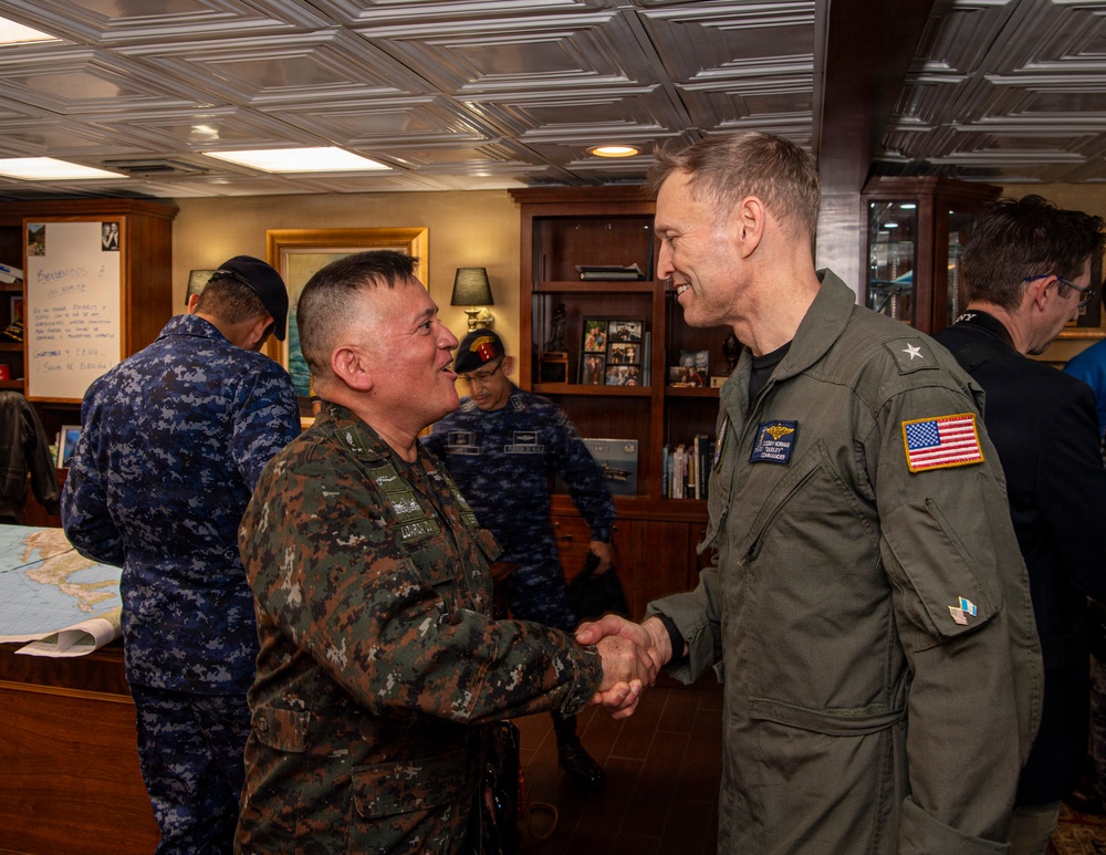 Nimitz Welcome Guatemalan Distinguished Vistitors