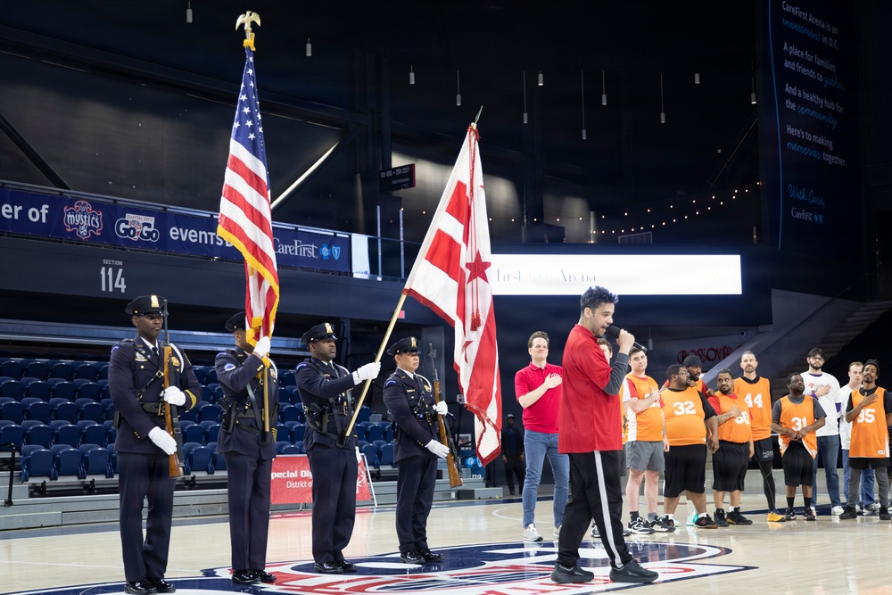 DC National Guard Commanding General helps open Special Olympics DC Unified Championship