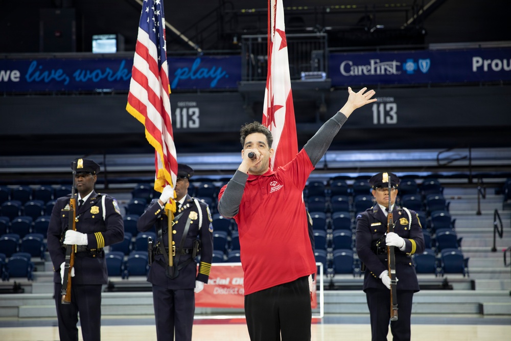 DC National Guard Commanding General helps open Special Olympics DC Unified Championship