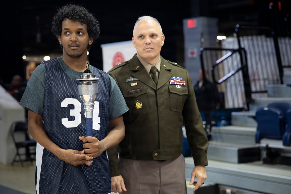 DC National Guard Commanding General helps open Special Olympics DC Unified Championship