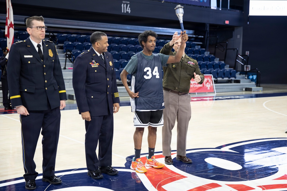 DC National Guard Commanding General helps open Special Olympics DC Unified Championship