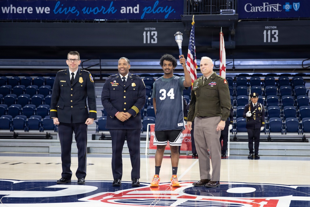 DC National Guard Commanding General helps open Special Olympics DC Unified Championship