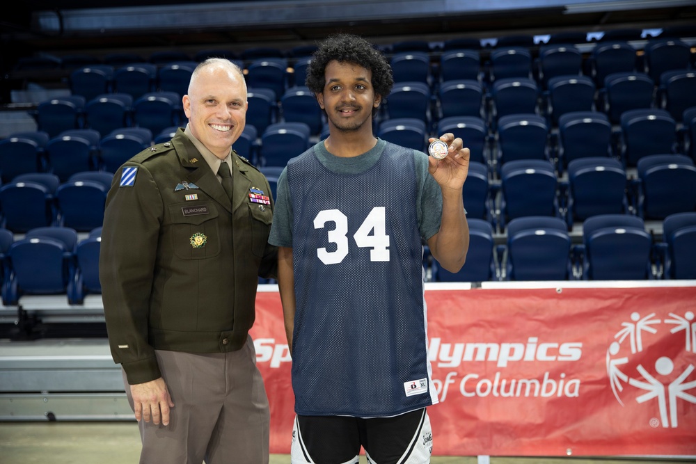 DC National Guard Commanding General helps open Special Olympics DC Unified Championship