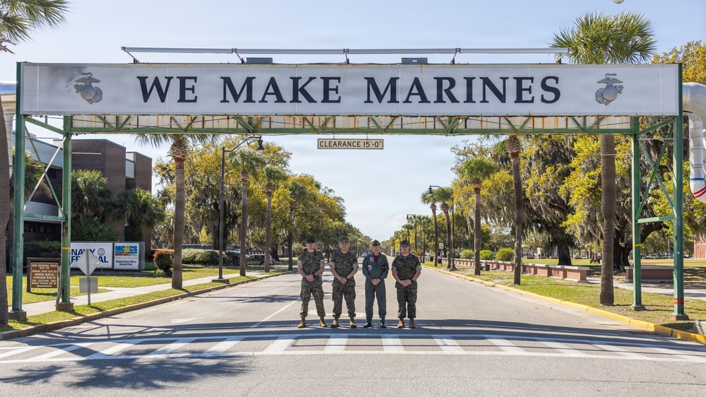 Capt. Charlie Plumb Visits MCRD Parris Island
