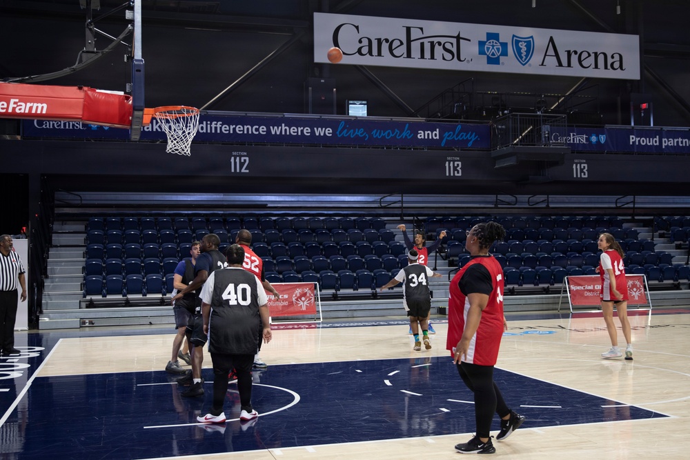 DC National Guard Commanding General helps open Special Olympics DC Unified Championship