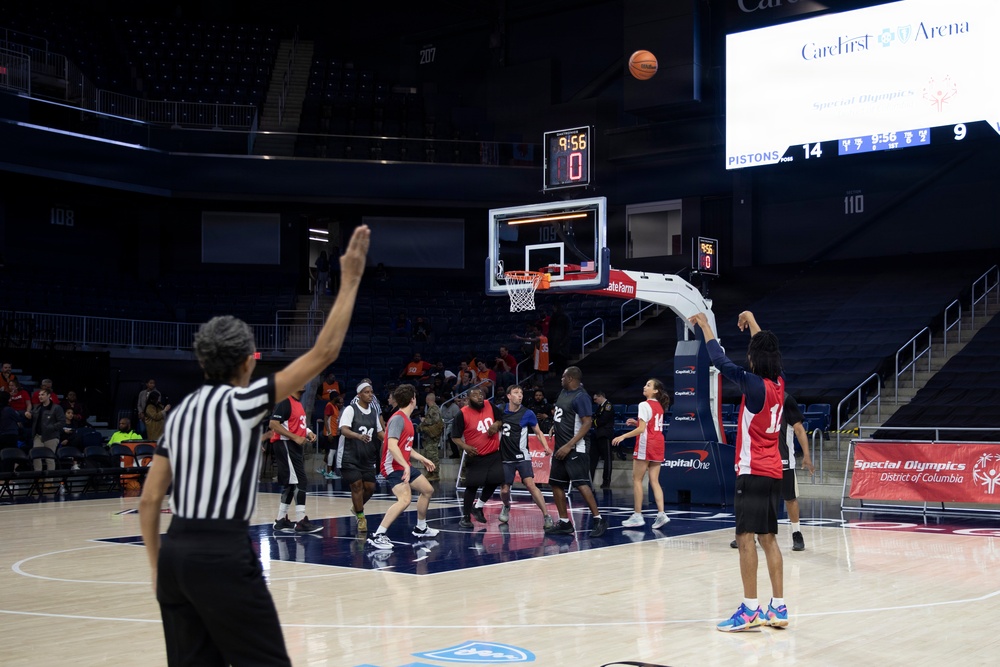 DC National Guard Commanding General helps open Special Olympics DC Unified Championship