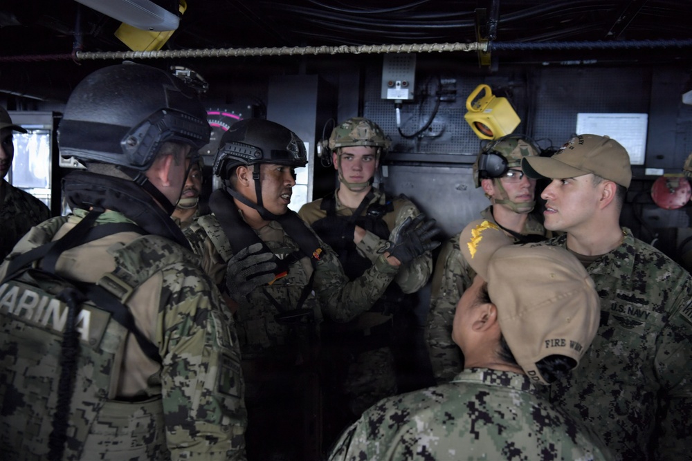 ARM Benito Juârez and USS Gridley conduct bi-lateral maritime engagement