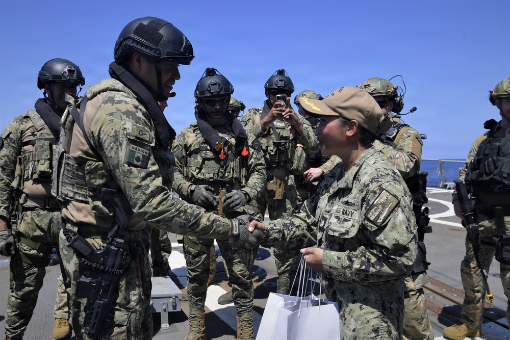 ARM Benito Juârez and USS Gridley conduct bi-lateral maritime engagement