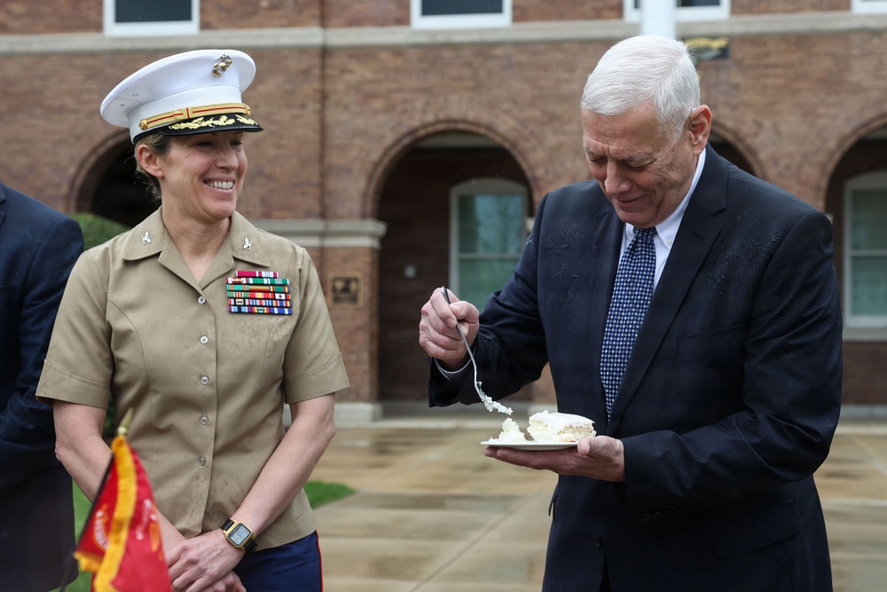 Marine Barracks Washington 225th Birthday Cake Cutting Ceremony
