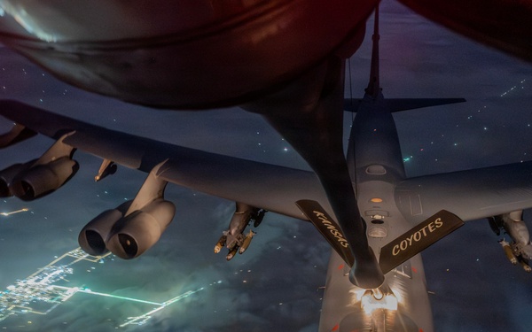B-52 Stratofortress Refuels during Operation Epic Fury