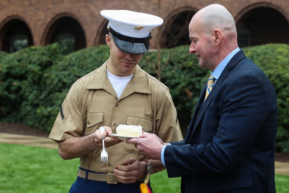 Marine Barracks Washington 225th Birthday Cake Cutting Ceremony