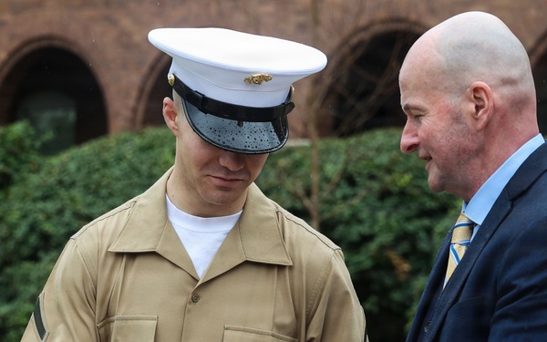Marine Barracks Washington 225th Birthday Cake Cutting Ceremony