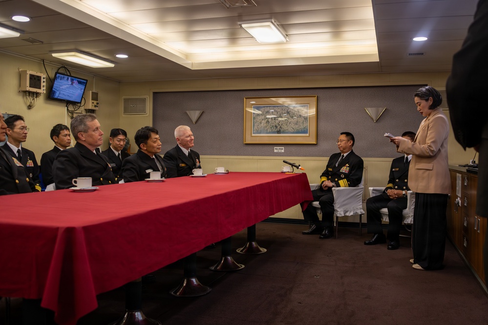 C3F Attends Dockside Alignment Test (DSAT) Ceremony Aboard JS Chokai (DDG 176)