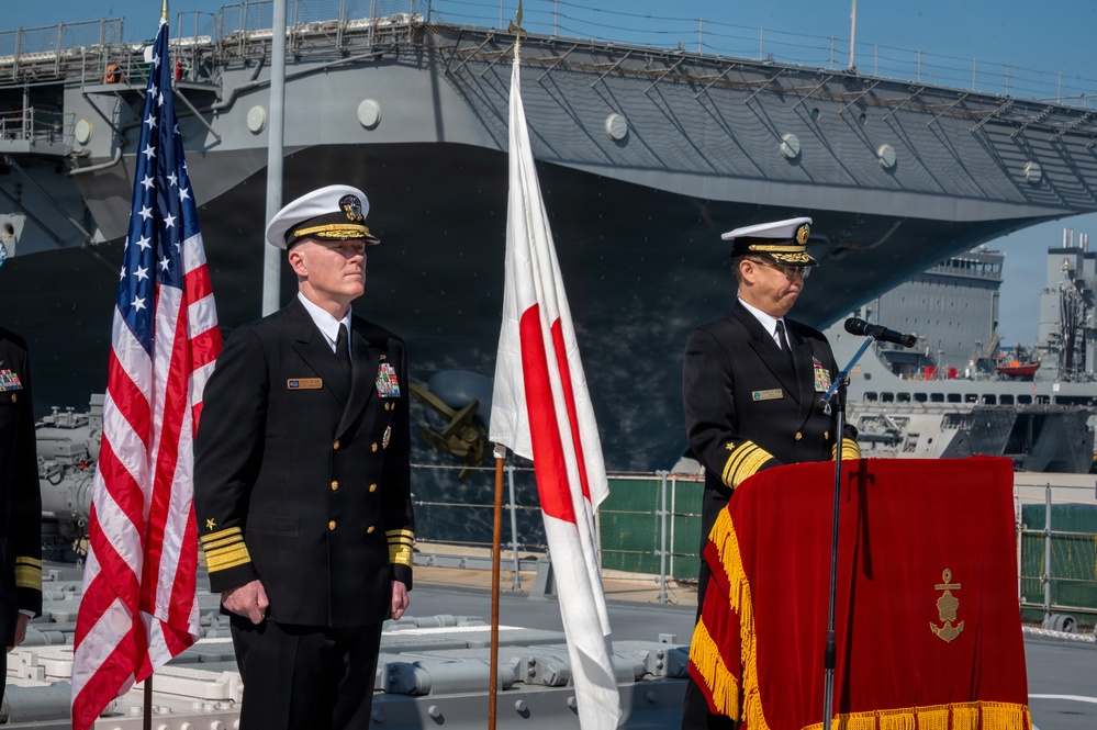 C3F Attends Dockside Alignment Test (DSAT) Ceremony Aboard JS Chokai (DDG 176)