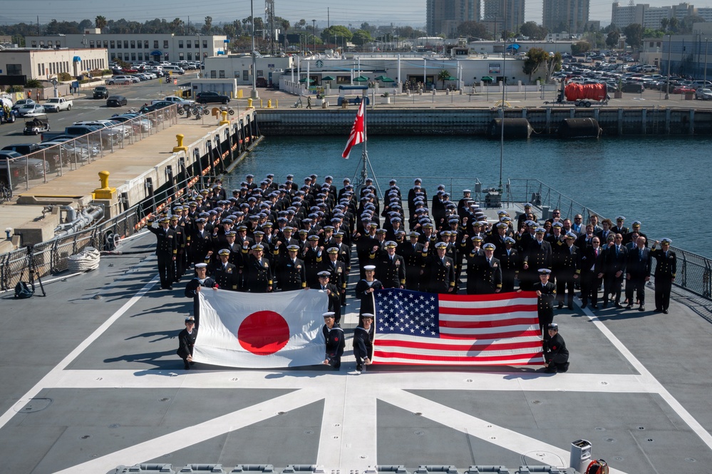 C3F Attends Dockside Alignment Test (DSAT) Ceremony Aboard JS Chokai (DDG 176)