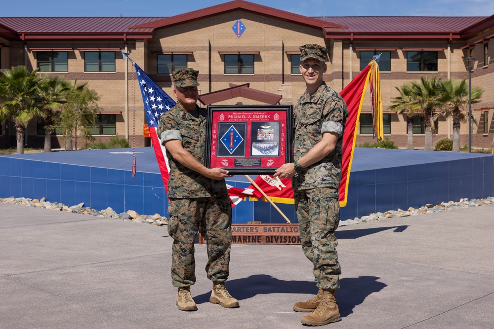 U.S. Marine Corps Master Gunnery Sgt. Gmerek retires after 30 years of service