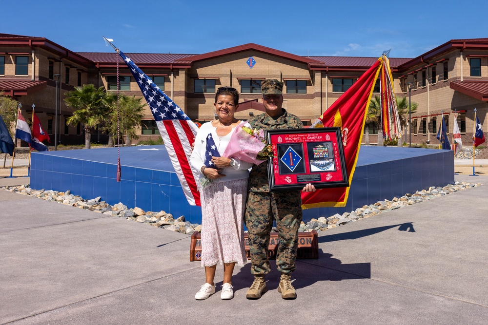 U.S. Marine Corps Master Gunnery Sgt. Gmerek retires after 30 years of service