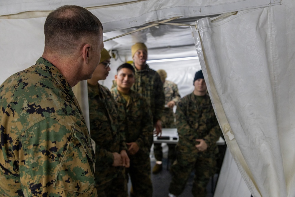 CORE26 | U.S. Marine Corps Brig. Gen. Dustin J. Byrum of MCWL Visits Cold Response 26