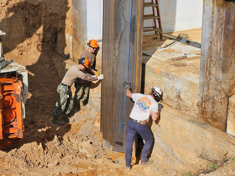 NMCB 133 Build Demo Pond for ERDC