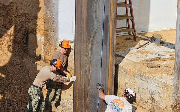 NMCB 133 Build Demo Pond for ERDC