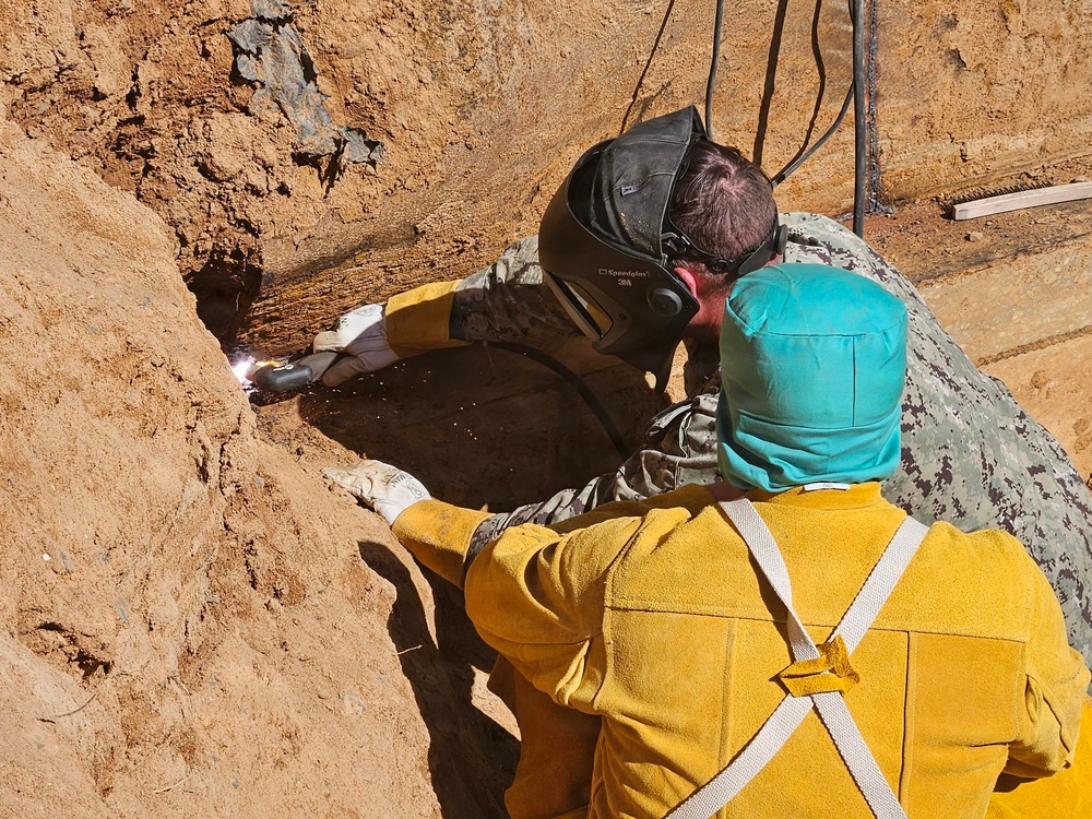 NMCB 133 Build Demo Pond for ERDC