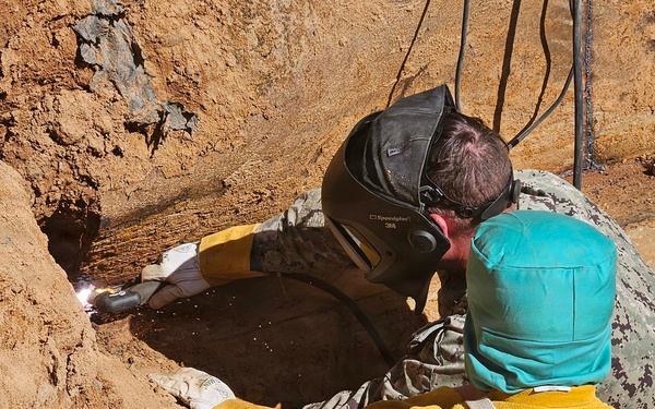 NMCB 133 Build Demo Pond for ERDC