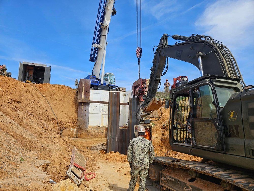 NMCB 133 Build Demo Pond for ERDC