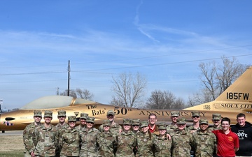 ISU Air Force ROTC cadets visit 185th ARW