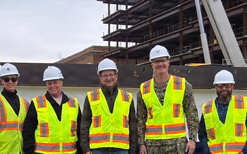 NAVFAC Washington Marks Topping Out Milestone for New Marine Barracks